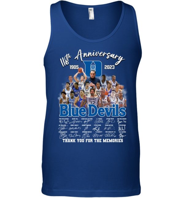 118th Anniversary 1905 – 2023 Blue Devils T-Shirt