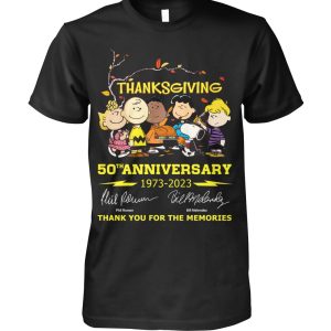 Thanksgiving 50th Anniversary 1973 – 2023 Thank You For The Memories T-Shirt