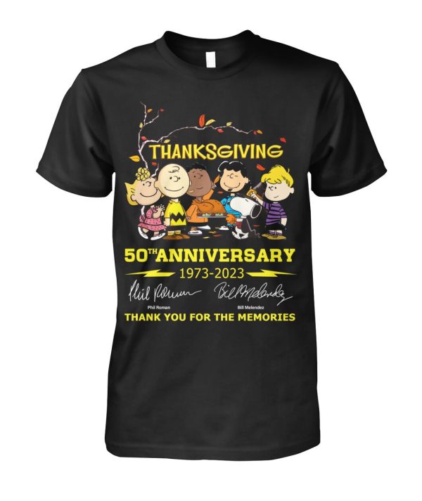 Thanksgiving 50th Anniversary 1973 – 2023 Thank You For The Memories T-Shirt