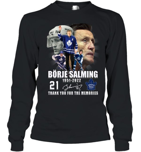 Borje Salming 71 Years Of 1951 – 2022 Thank You For The Memories T-Shirt