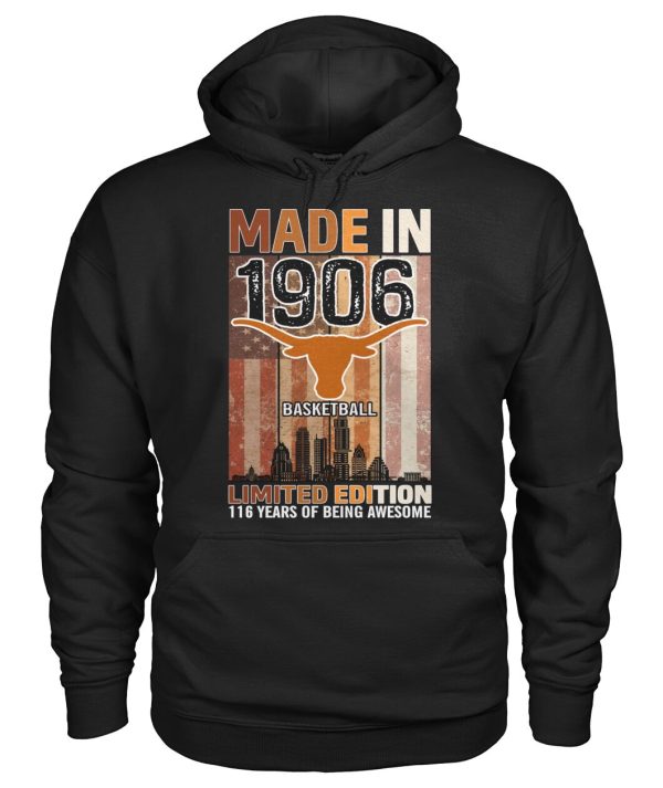 Made In 1906 Basketball Limited Edition 116 Years Of Being Awesome T-Shirt