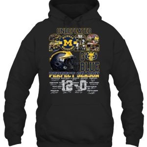 Undefeated Michigan Wolverines 2022 Go Blue Perfect Season Thank You For The Memories T-Shirt