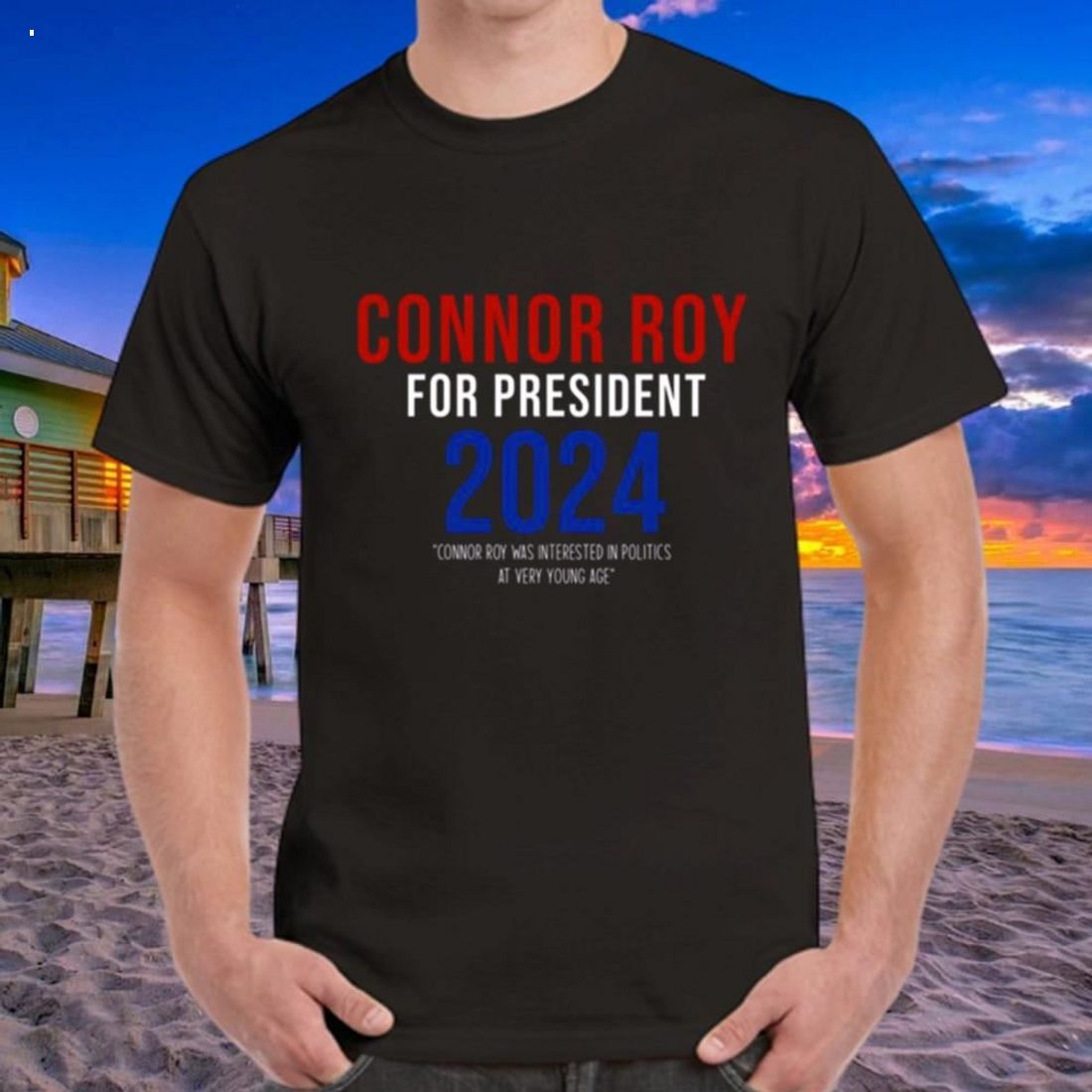 Connor Roy For President Succession Logo T-Shirt - Torunstyle