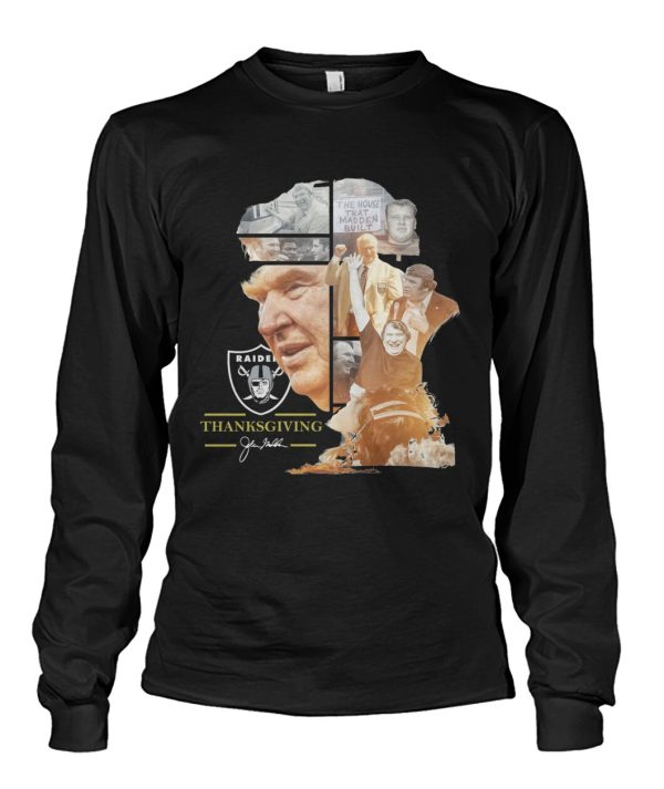 The House That John Madden Built Las Vegas Raiders Thanksgiving T-Shirt