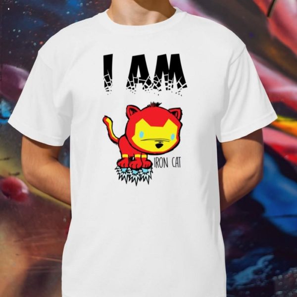 I Am Iron Cat Iron Man Parody Marvel T-Shirt