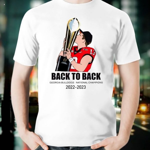 Stetson Bennett UGA back to back National champions 2021 2022 trophy T-Shirt