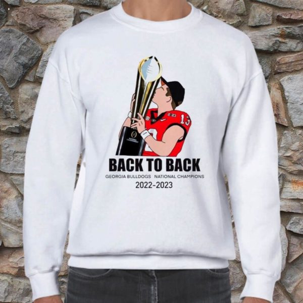 Stetson Bennett UGA back to back National champions 2021 2022 trophy T-Shirt