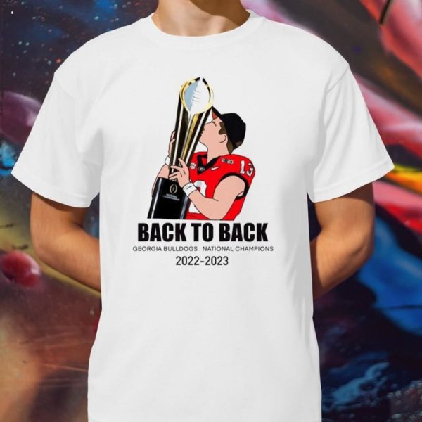 Stetson Bennett UGA back to back National champions 2021 2022 trophy T-Shirt