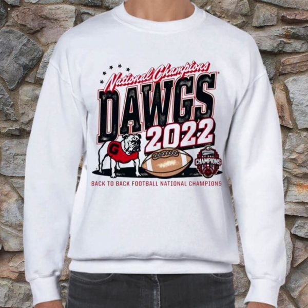 UGA 2022 Football National Champions Dawgs Back To Back Perfect Season T-Shirt