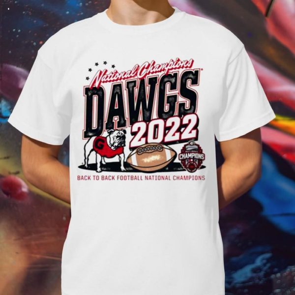 UGA 2022 Football National Champions Dawgs Back To Back Perfect Season T-Shirt