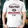 UGA 2022 Football National Champions Dawgs Back To Back Perfect Season T-Shirt