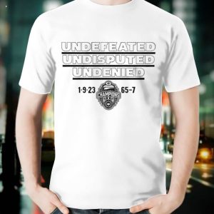 undefeated undisputed undenied UGA champs score T-Shirt