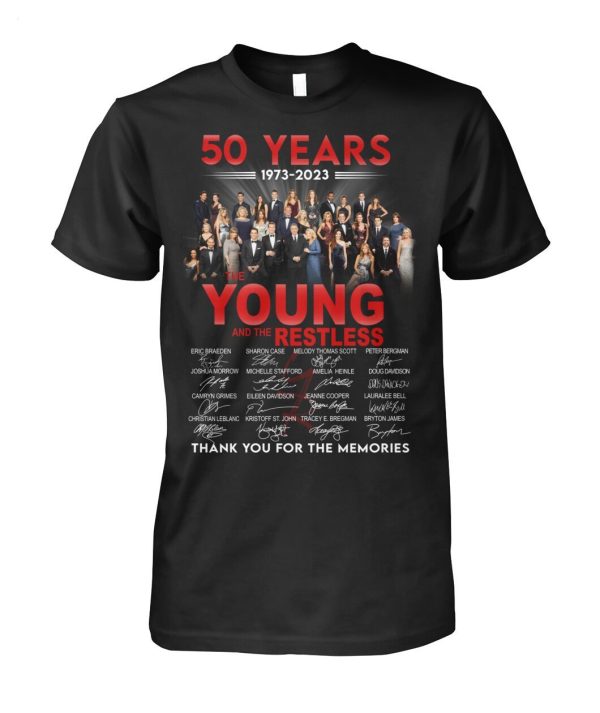 50 Years 1973 – 2023 The Young And The Restless Thank You For The Memories T-Shirt