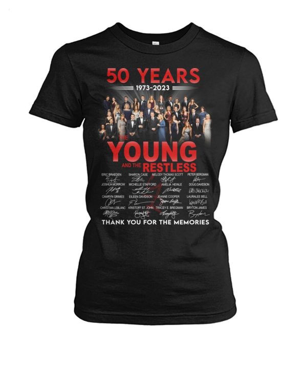 50 Years 1973 – 2023 The Young And The Restless Thank You For The Memories T-Shirt