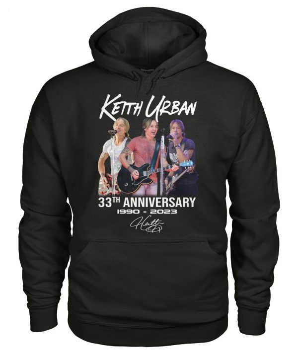 Keith Urban 33th Anniversary 1990 – 2023 Signature T-Shirt