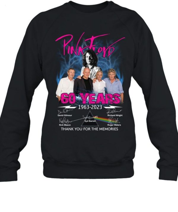 Pink Floyd 60 Years Of 1963 – 2023 Thank You For The Memories T-Shirt