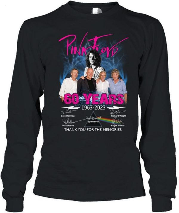 Pink Floyd 60 Years Of 1963 – 2023 Thank You For The Memories T-Shirt