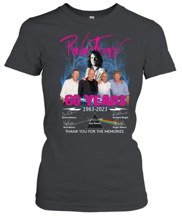 Pink Floyd 60 Years Of 1963 – 2023 Thank You For The Memories T-Shirt