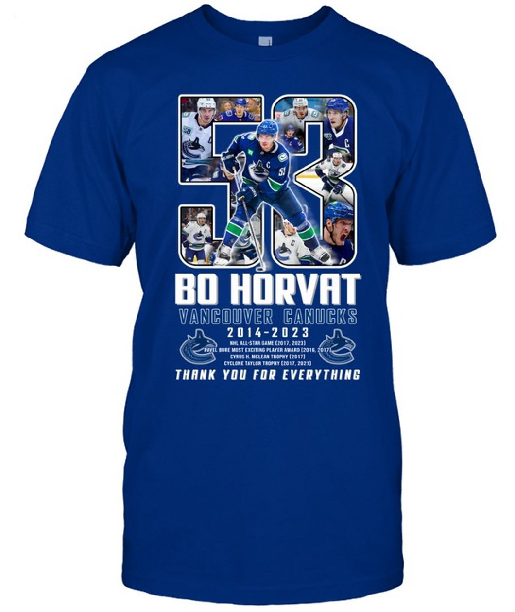 Bo Horvat Vancouver Canucks 2014 – 2023 Thank You For Everything T-Shirt