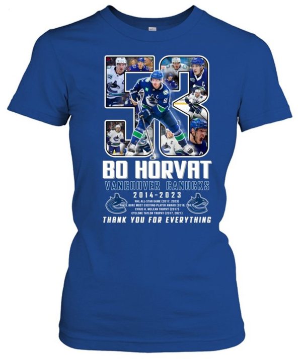 Bo Horvat Vancouver Canucks 2014 – 2023 Thank You For Everything T-Shirt