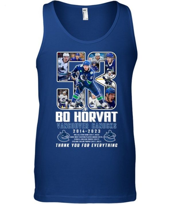 Bo Horvat Vancouver Canucks 2014 – 2023 Thank You For Everything T-Shirt