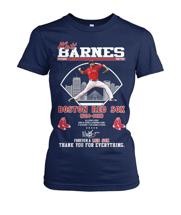 Matt Barnes Boston Red Sox 2014 – 2022 Forever A Red Sox Thank You For Everything T-Shirt