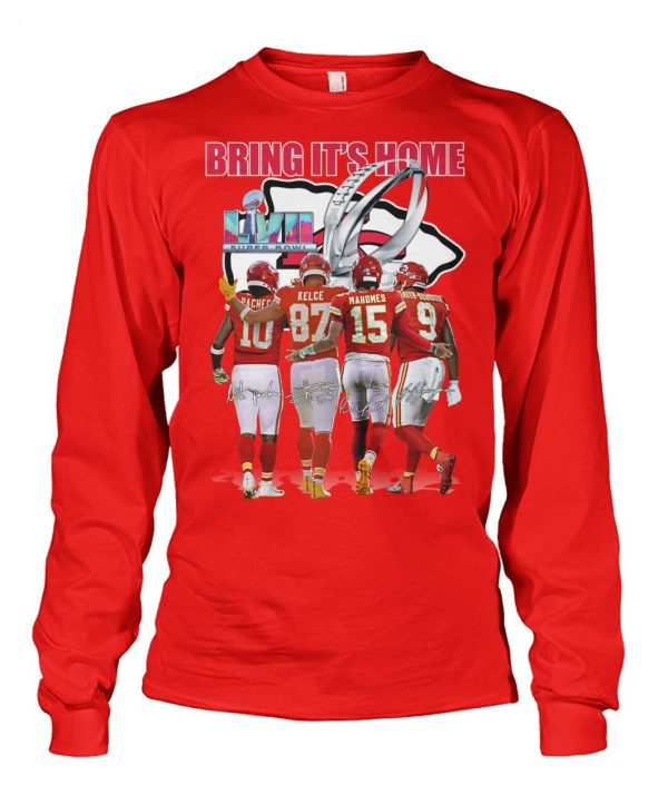 Kansas City Chiefs Bring It’s Home LVII Super Bowl T-Shirt