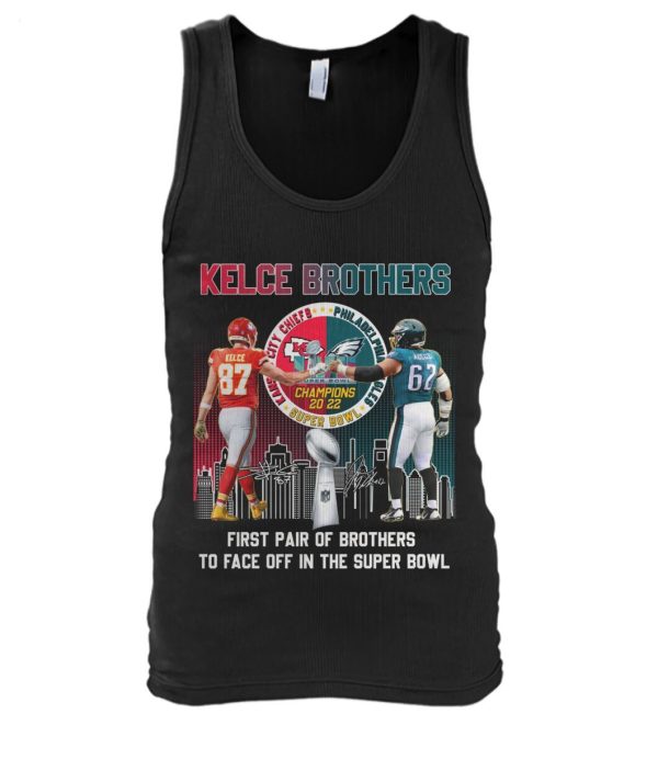 Kelce Brothers First Pair Of Brothers To Face Off In The Super Bowl T-Shirt