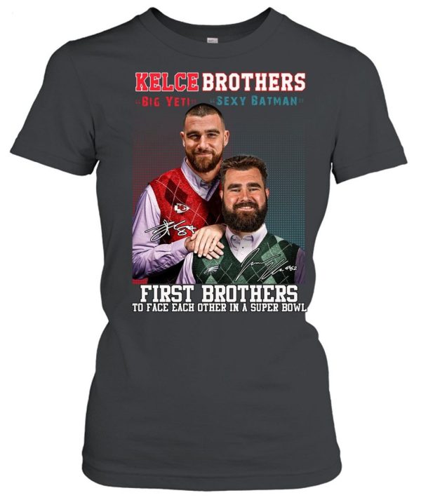 Kelce Brothers The First Brother Players To Face Each Other 2023 Unisex T-Shirt