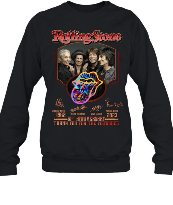 Rolling Stone 61st Anniversary 1962 – 2023 Thank You For The Memories T-Shirt