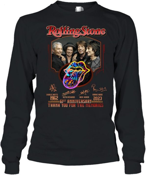 Rolling Stone 61st Anniversary 1962 – 2023 Thank You For The Memories T-Shirt