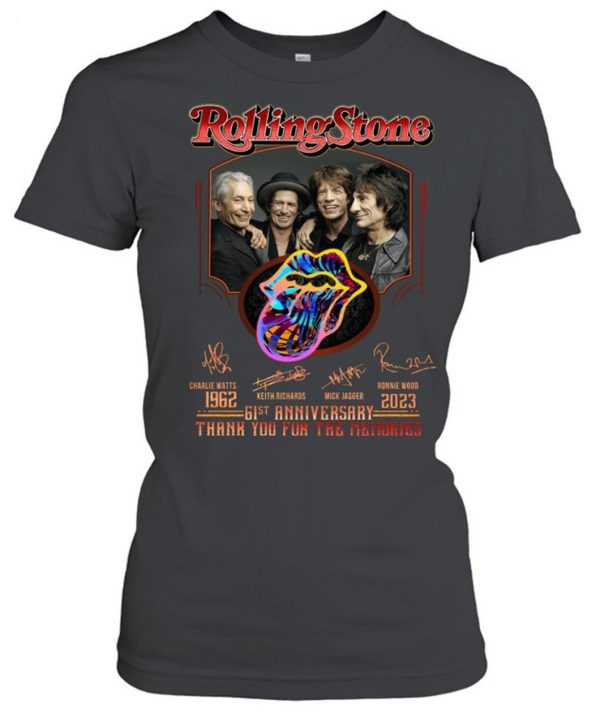 Rolling Stone 61st Anniversary 1962 – 2023 Thank You For The Memories T-Shirt