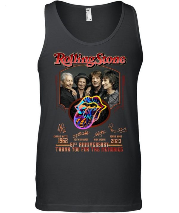 Rolling Stone 61st Anniversary 1962 – 2023 Thank You For The Memories T-Shirt