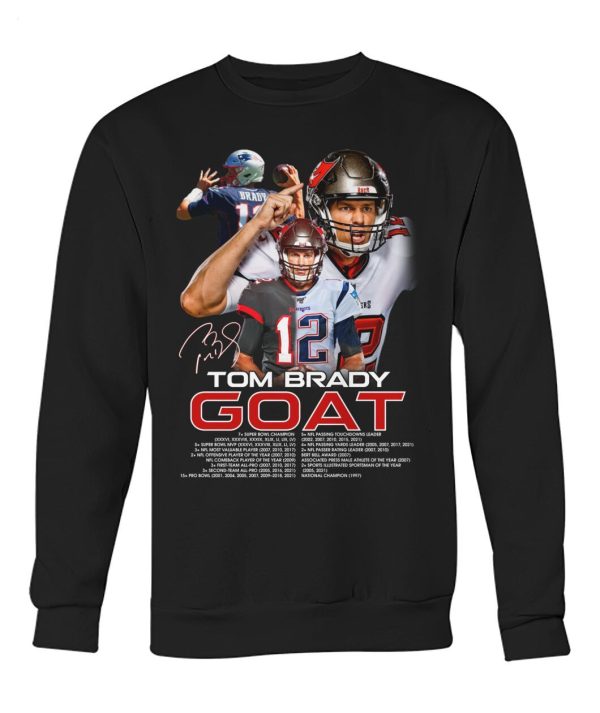 12 Tom Brady GOAT T-Shirt