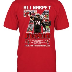 Ali Marpet Tampa Bay Buccaneers Thank You For Everything Ali T-Shirt