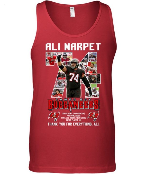 Ali Marpet Tampa Bay Buccaneers Thank You For Everything Ali T-Shirt