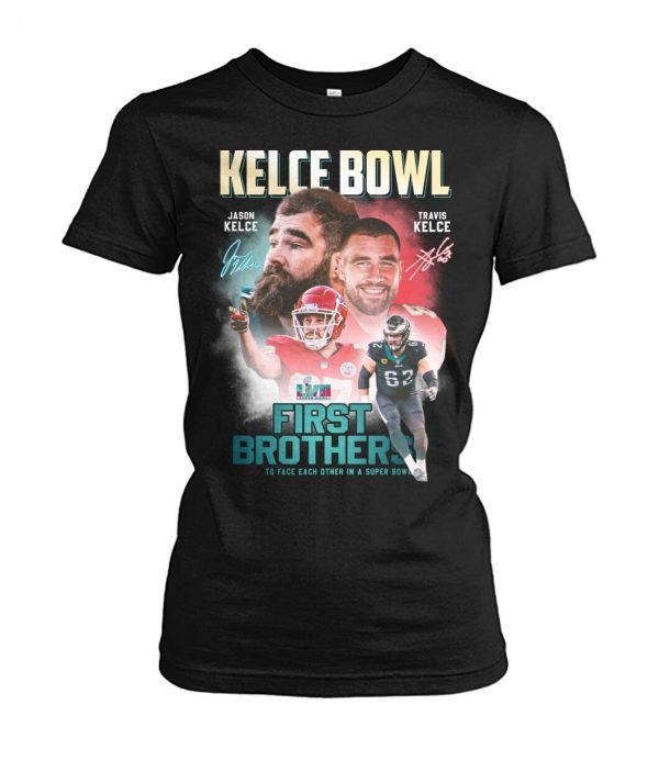 Kelce Bowl Jason Kelce And Travis Kelce First Brothers To Face Each Other In A Super Bowl T-Shirt