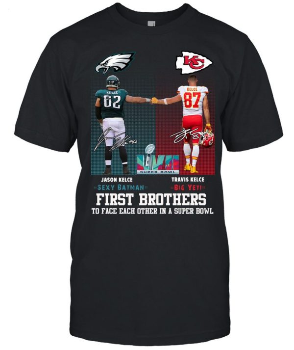 The First Kelce Brother Players To Face Each Other 2023 T-Shirt