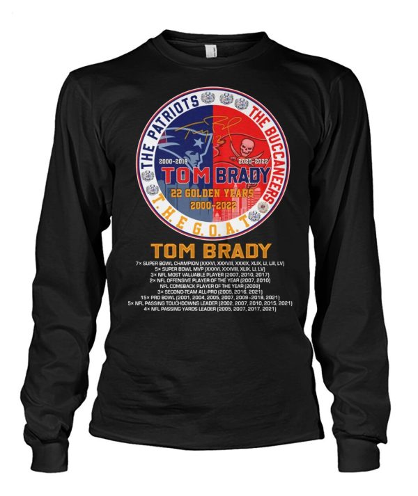 Tom Brady 22 Golden Years 2000 – 2022 T-Shirt