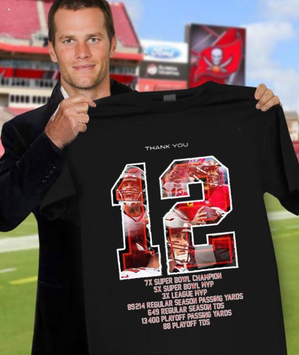Tom Brady G.O.A.T Thank You Shirt