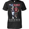 Tom Brady New England Patriots 2000 – 2019 Thank You For The Memories T-Shirt