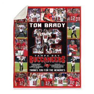 Tom Brady Tampa Bay Buccaneers Thank You For The Memories Blanket
