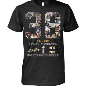 38 Years Of 1954 – 2023 Sidney Thornton 1979 1980 Thank You For The Memories T-Shirt