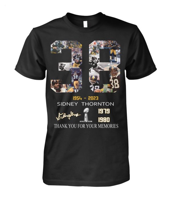 38 Years Of 1954 – 2023 Sidney Thornton 1979 1980 Thank You For The Memories T-Shirt