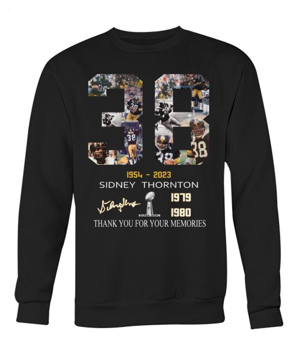 38 Years Of 1954 – 2023 Sidney Thornton 1979 1980 Thank You For The Memories T-Shirt