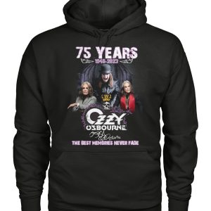 75 Years 1948 – 2023 Ozzy Osbourne The Best Memories Never Fade T-Shirt