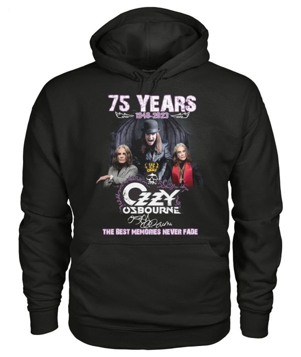 75 Years 1948 – 2023 Ozzy Osbourne The Best Memories Never Fade T-Shirt