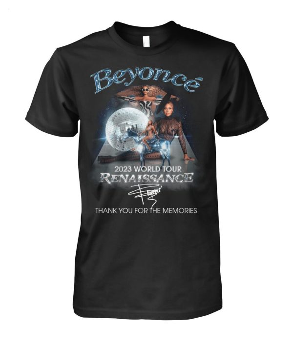 Beyonce 2023 World Tour Renaissance Thank You For The Memories T-Shirt