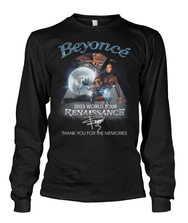 Beyonce 2023 World Tour Renaissance Thank You For The Memories T-Shirt