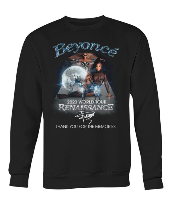 Beyonce 2023 World Tour Renaissance Thank You For The Memories T-Shirt